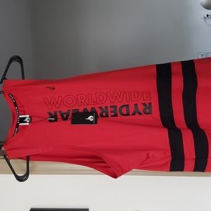 Mens evo baller ryderwear red tank top size small